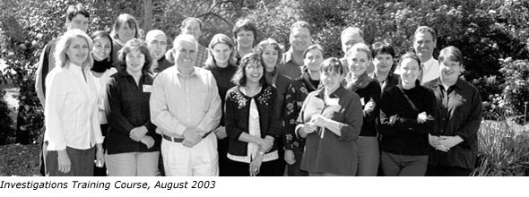 Investigators Training Course, August 2003