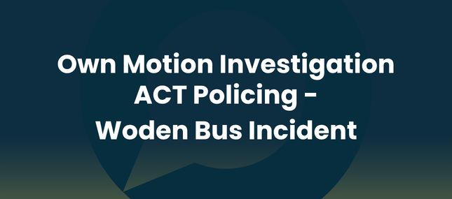 Woden Bus Incident Report